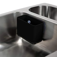 Kitchen Details Matte Black Sink Caddy with Suction Cups