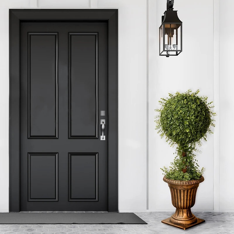 3ft. Mini Tea Leaf 1-Ball Topiary in Urn