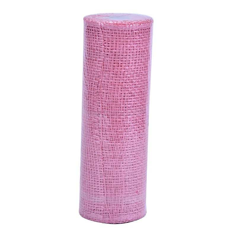 10" x 19ft. Pink Poly Burlap Mesh by Celebrate It™