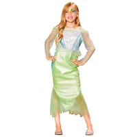 Medium Green & Blue Mermaid Girl's Costume