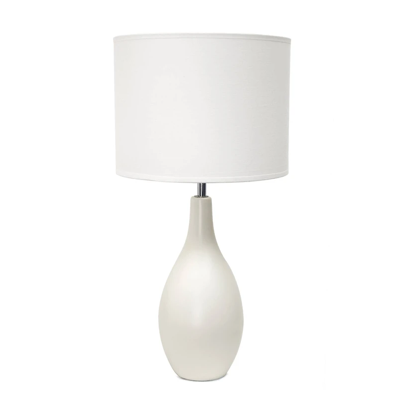 Creekwood Home Essentix 18.1" Off White Dewdrop Table Lamp