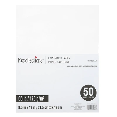 8.5" x 11" Cardstock Paper by Recollections