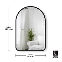 Umbra 36" Black Hubba Arched Mirror 