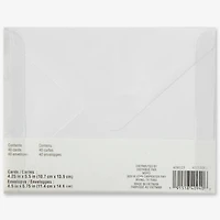 Glitter Rainbow Cards & Envelopes by Recollections™, 4.25" x 5.5"