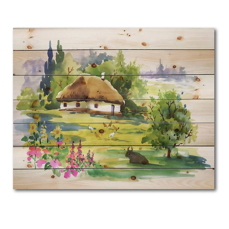 Designart - Rural House In Blossoming Greenlands