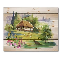 Designart - Rural House In Blossoming Greenlands