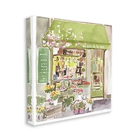 Stupell Industries Light Green Paris Flower Shop Wall Art