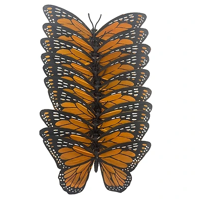 8 Packs: 10 ct. (80 total) 4.75" Orange Feather Butterflies by Ashland®