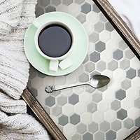 RoomMates Gray Hexagon Backsplash StickTiles®