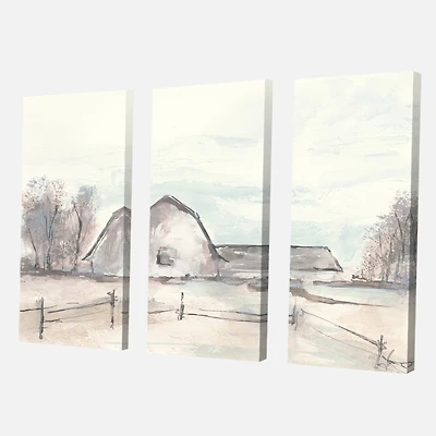 Designart - Farmhouse Barn Grey VIII
