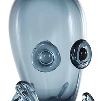 8.5" Blue Ombre Glass Octopus Sculpture