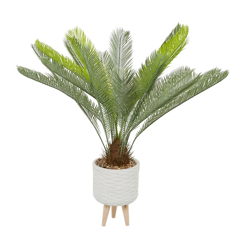 3.5ft. Potted Green Plastic Modern Artificial Foliage