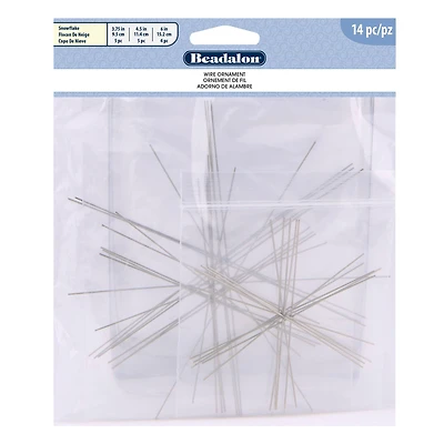 Beadalon® Snow Flake Wire Forms, 14ct.