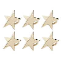 DII® Gold Star Napkin Rings, 6ct.
