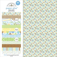 Doodlebug Design Inc.™ Baby Boy Paper Plus Value Pack, 12" x 12"