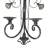 Black Iron French Country Wall Decor, 24" x 16" x 6"