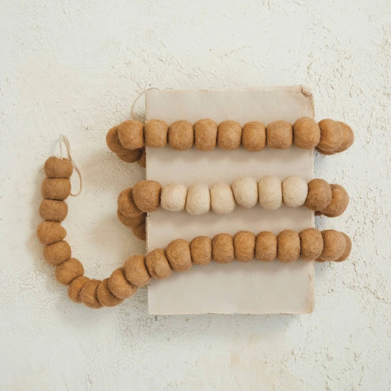 Hello Honey® 6ft. Handmade Wool Felt Ball Garland
