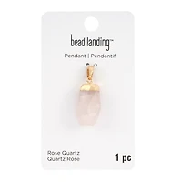 Rose Quartz Irregular Pendant by Bead Landing™