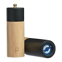 Hello Honey® Two-Tone Rubber Salt & Pepper Mills