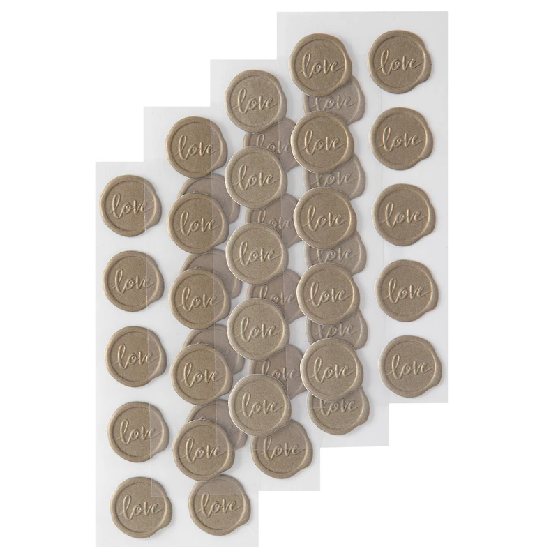 Gold Love Faux Wax Envelope Seals by Recollections™