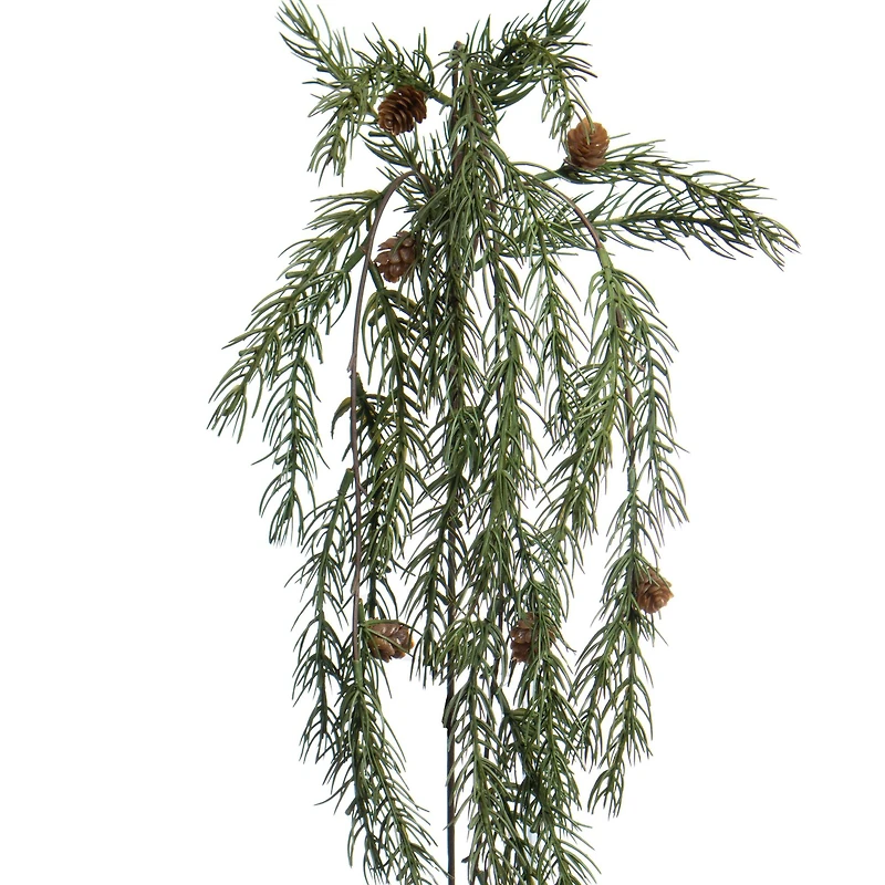 27" Green Hanging Pine with Pinecone Stem by Ashland®