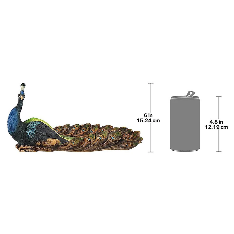 Design Toscano® 12" The Pleasing Peacock Sculptural Dish