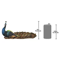 Design Toscano® 12" The Pleasing Peacock Sculptural Dish