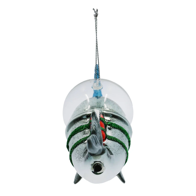5.25" Narwhal in Space Glass Ornament by Ashland®