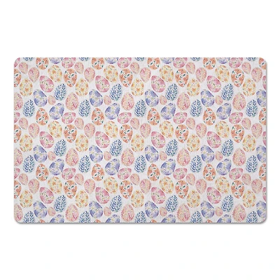Colorful Floral Easter Eggs 18" x 27" Floor Mat