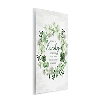 Stupell Industries Irish is Lucky Enough Wreath Wall Plaque Art