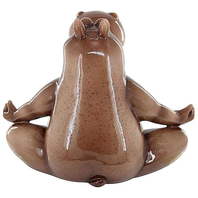Design Toscano 10.5" A Ton of Zen Yoga Hippo Garden Statue