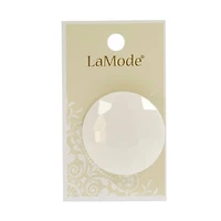 LaMode® 1.5" White Faceted Shank Button