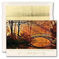 JAM Paper Blank Bridge Thanksgiving Thank You Cards & Envelopes Set, 25ct.