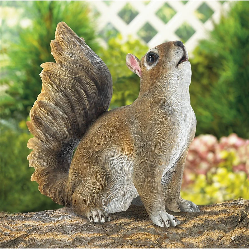 8" Bushy Tail Squirrel Figurine
