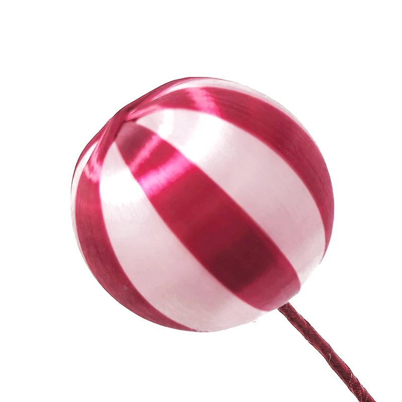 12" Red & Light Pink Twine Ball Pick by Ashland®