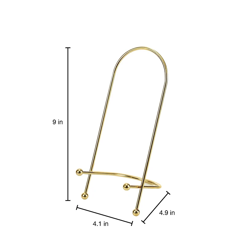 Golden Curved Wire Photo Easel by Studio Décor®