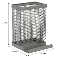 Kitchen Details Industrial Collection Gray Tablet and Utensil Holder