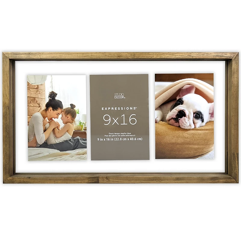 Expressions™ 9" x 16" Wood Float Frame by Studio Décor®