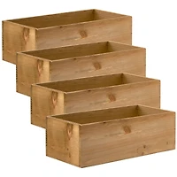 4 Pack: 12" Wood Pallet Bin by Make Market®