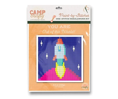 Lion Brand® Rocket Ship Paint-by-Stitches Kit