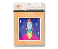 Lion Brand® Rocket Ship Paint-by-Stitches Kit