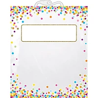 Ashley Productions® 11" x 16" Hanging Confetti Pattern Storage/Book Bags, 12ct.