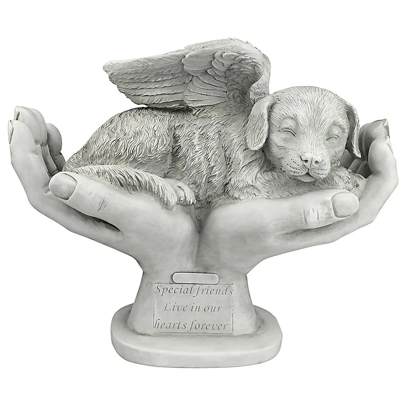 Design Toscano 15.5" In God's Hands Dog Memorial Statue