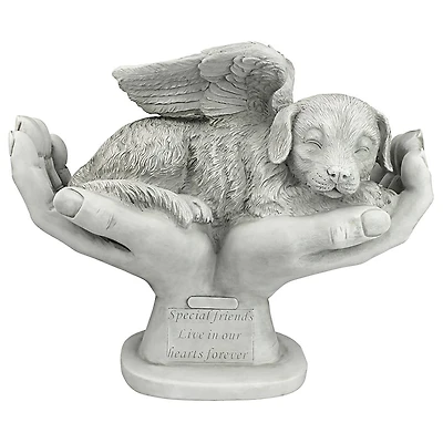 Design Toscano 15.5" In God's Hands Dog Memorial Statue