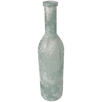 29" Frosted Spanish Bottle Glass Vase