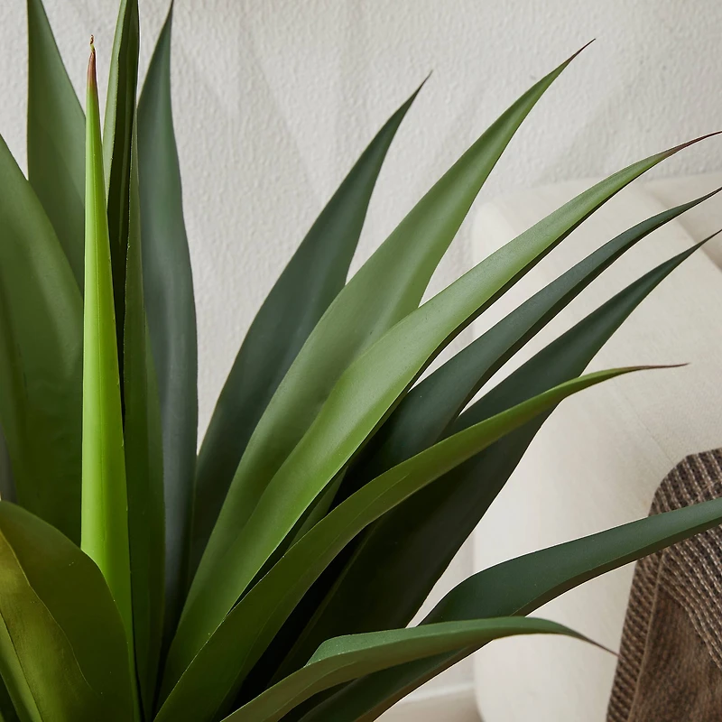 Glitzhome® 3.25ft. Potted Faux Agave Plant