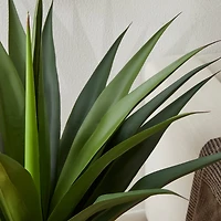 Glitzhome® 3.25ft. Potted Faux Agave Plant