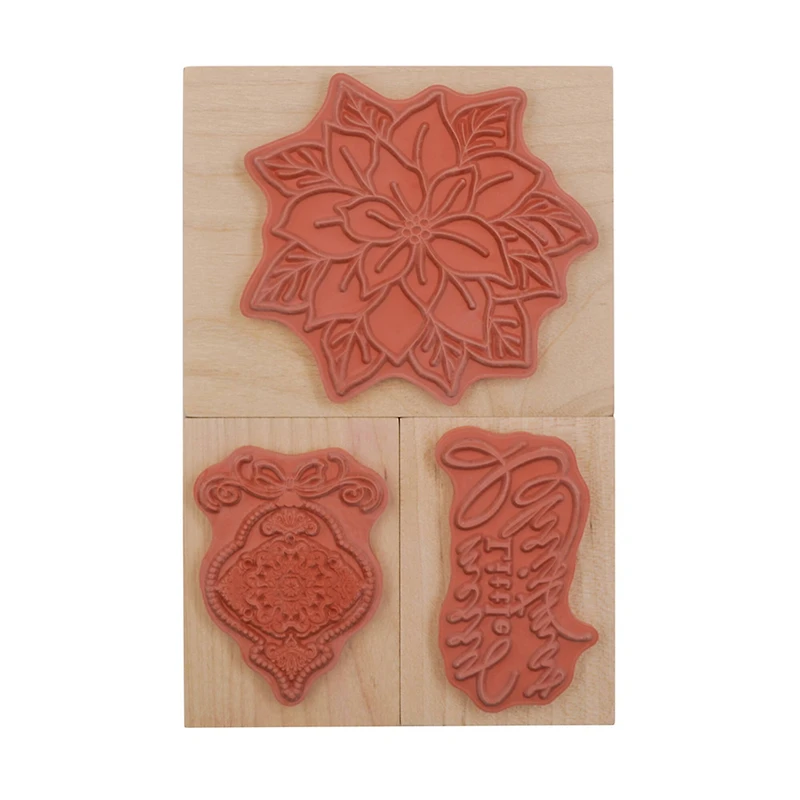 Poinsettia Wood Stamp Set by Recollections™
