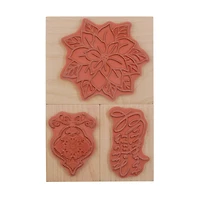 Poinsettia Wood Stamp Set by Recollections™