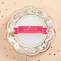 Kate Aspen® 7" Pink Tea Time Whimsy Paper Plates, 32ct.